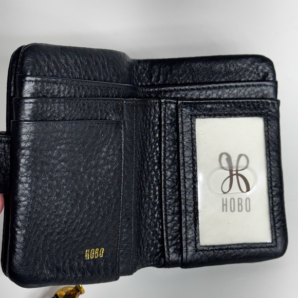 HOBO Black Textured Leather Wallet New Without Tags - Picture 5 of 11